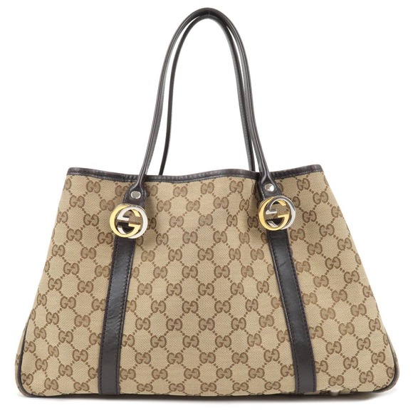 Gucci Handbags - 💎✨Authentic✨💎 GUCCI GG Twins GG Canvas Leather Tote Bag Beige